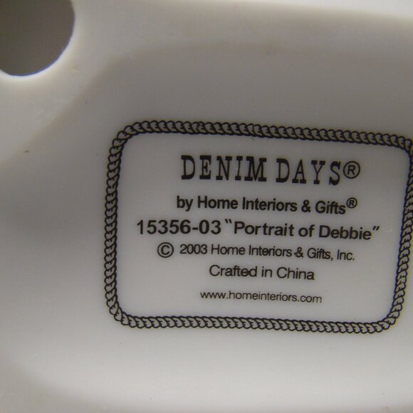 VTG Homco Home Interiors Denim Days Portrait of Debbie Figure # 15356-03 - Picture 16 of 16